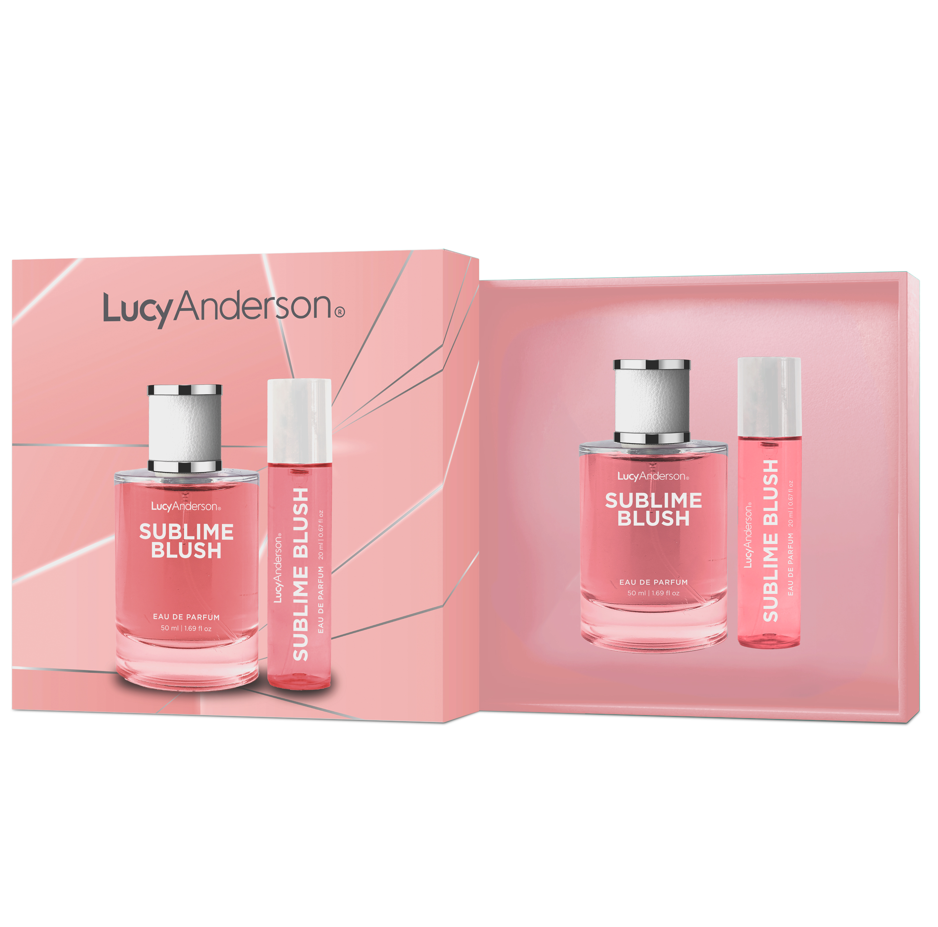 LUCY ANDERSON EDP SUBLIME BLUSH X 50 ML. Y MINITALLA X 20 ML.